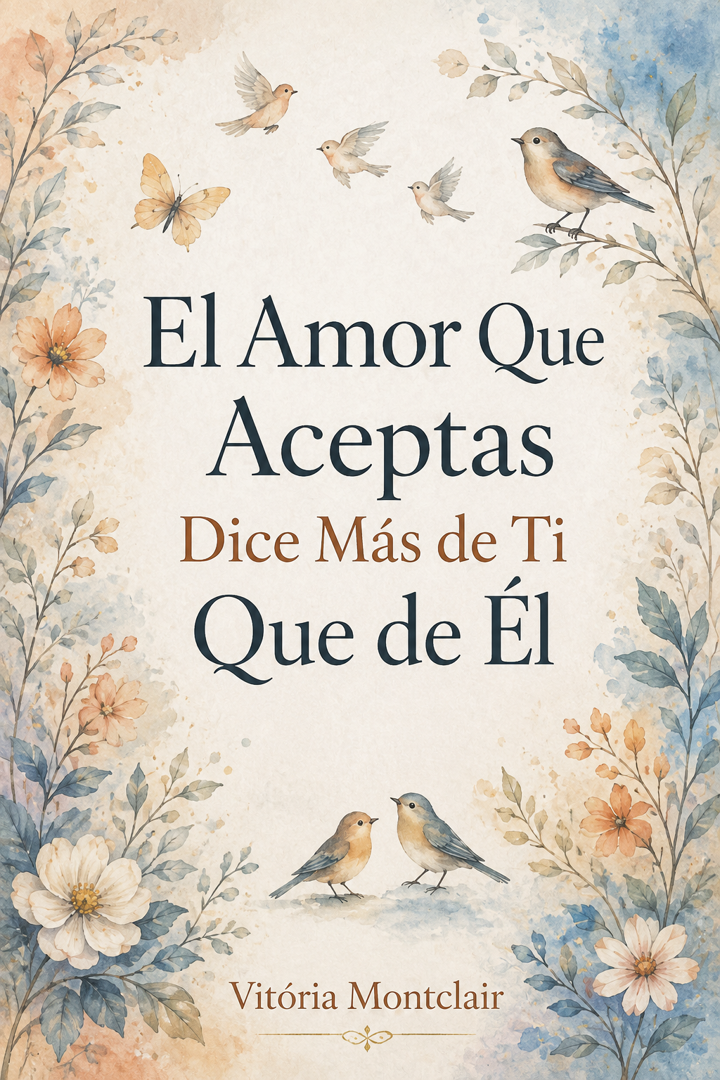 Portada del libro El amor que aceptas dice más de ti que de él, de Vitória Montclair